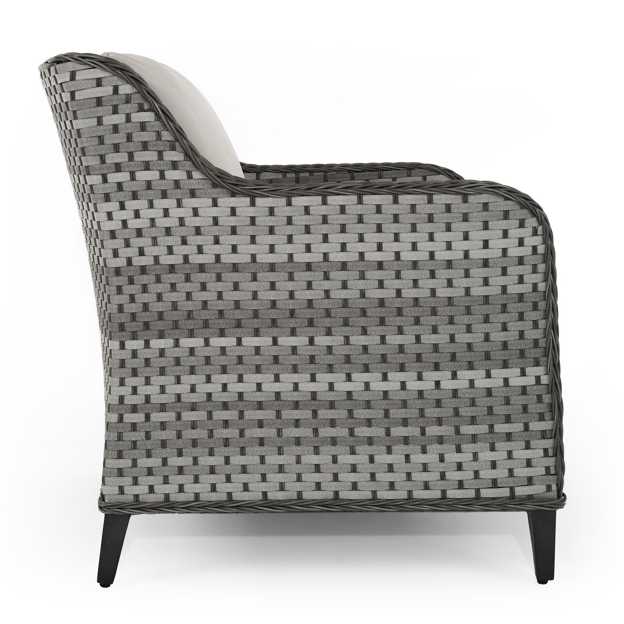 Islyea | 3 Seater Sofa with 2 Armchairs and Coffee Table in Grey Rattan - Italiancityfurniture