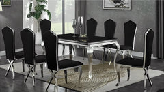 Clara Dining Table Black Marble - Italiancityfurniture