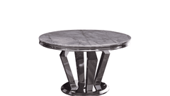 Alessandro Round Dining Table Grey Marble