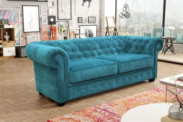 Axelle 2 Seater Sofa Bed Teal