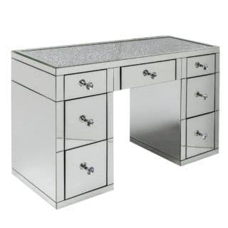 Crushed Top 7 Drawer Dressing Table