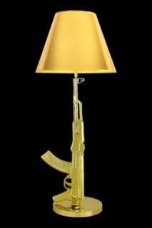 Gold Pistol Lamp