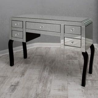 Grey Mirrored Creeper Dressing Table Set