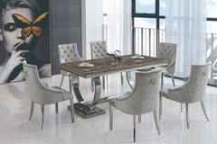 Paralo Dining Table Set With 6 Chairs