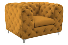 Sophia Mustard 3+2+1 Seater Sofa Set Living Room Furniture
