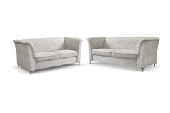 Sotos Sofa Set - Light Grey