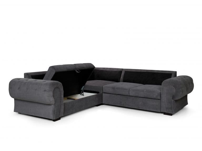 Tonica Corner Sofa Bed Graphite