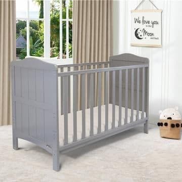 Yaotl Baby Cot/ Toddler Bed ( Grey - Includes The Mattress)